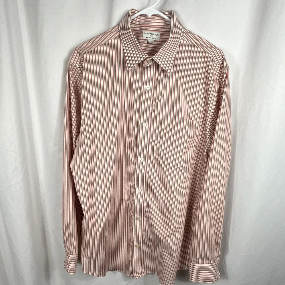 slim fit non iron dress shirt banana republic Slim-Fit Untucked Dress Shirt